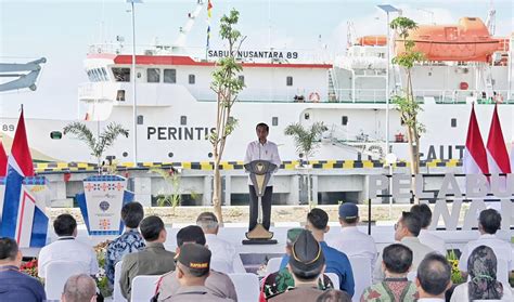 Presiden Jokowi Resmikan Dua Pelabuhan Di Kawasan Teluk Palu Total