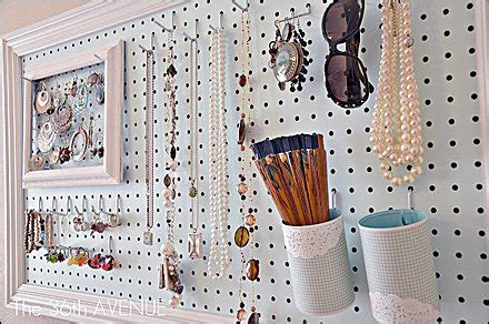 Framed Pegboard Jewelry Display In Retail Fixtures Close Up