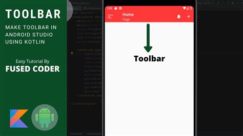 How To Make Toolbar In Android Studio Using Kotlin For Beginners