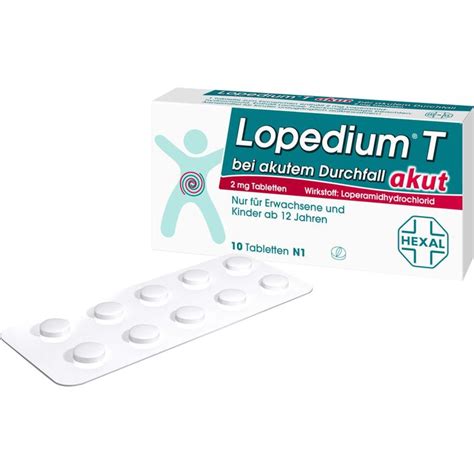 Lopedium T Akut Bei Akutem Durchfall Tabletten 10 St Günstig Bei