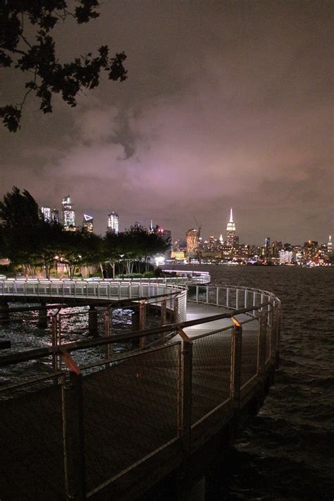 Us Nj Hoboken Views Of Nyc Skyline From Pier C Park A Photo On