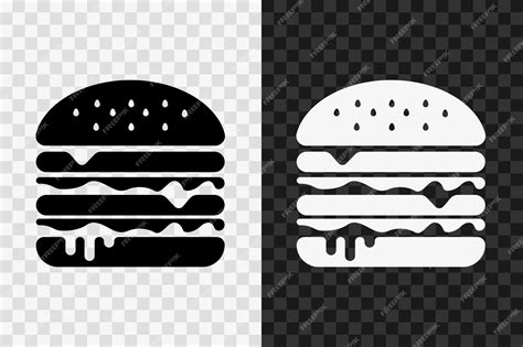 Premium Vector | Hamburger silhouette