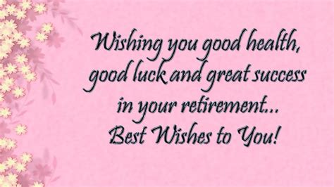 Retirement Wishes - Lovely SMS