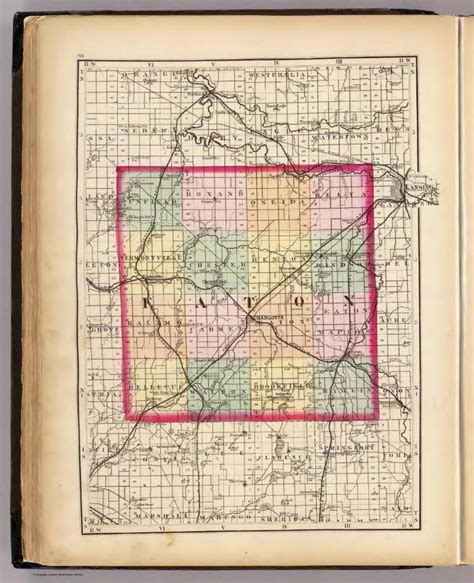 Map Of Eaton County Michigan