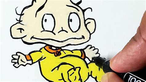 Drawing Dil Pickles From Rugrats Easy Youtube