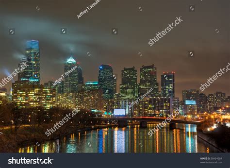 Philadelphia Pennsylvania Skyline Night Stock Photo 90454984 Shutterstock