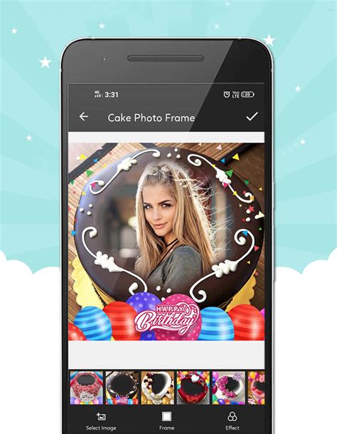 Android I In Birthday Cake Photo Frame Ndir