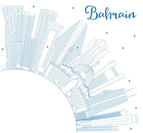 Bahrain Skyline Vector Images Depositphotos