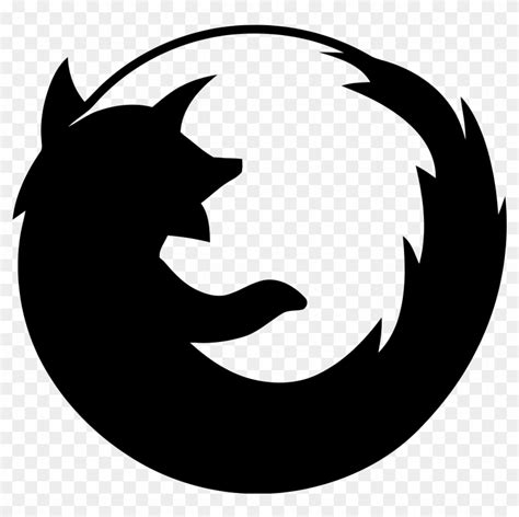 Firefox Logo Png Transparent Firefox Logo Black And White Png