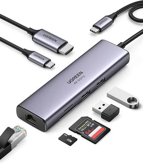 Ugreen Usb C Hub Adaptador Multipuerto En Con Hdmi K Hz