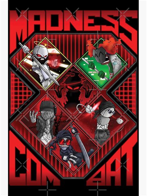 "Madness combat ALL 6 MAIN CHARACTERS ART" Art Print for Sale by ...