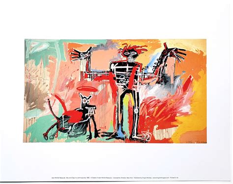 Jean-Michel Basquiat Boy and Dog in a Johnnypump 1982 Art Print – GawsyGallery