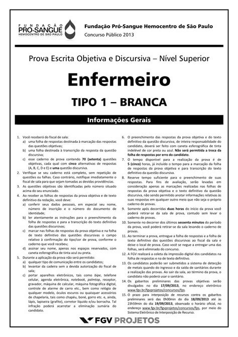 PDF Prova Escrita Objetiva e Discursiva Nível Superior