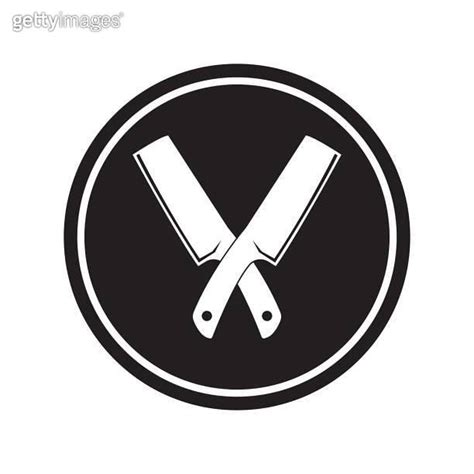 The Crossed Knives Icon Knife And Chef Kitchen Symbol Flat