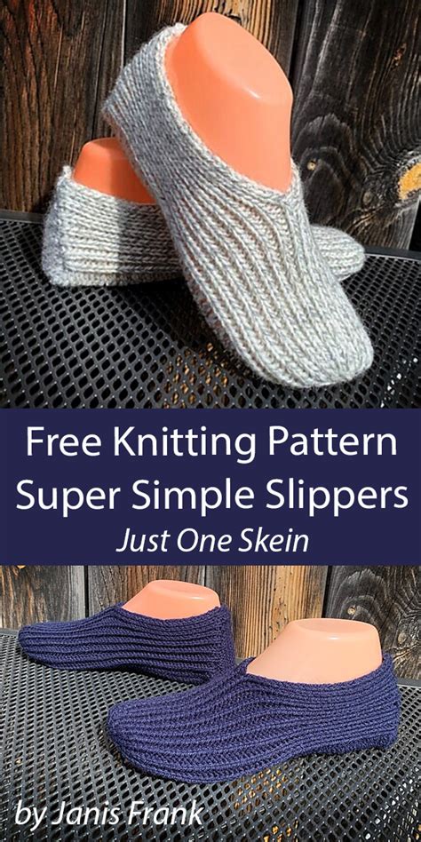 Free Knitted Slippers Pattern With Two Needles Hotsell Bellvalefarms