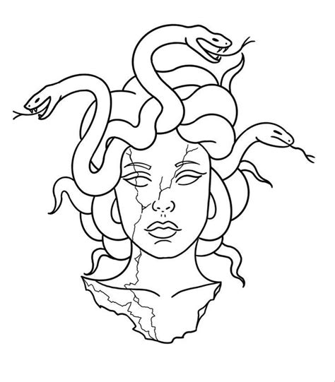 Pin de Mariclarepinto em Guardado rápido Desenho da medusa Desenho