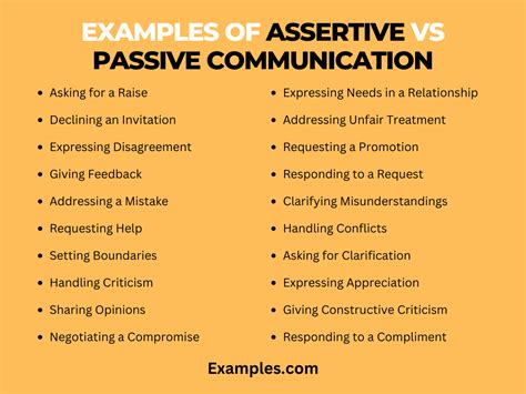 Assertive Vs Passive Communication 19 Examples