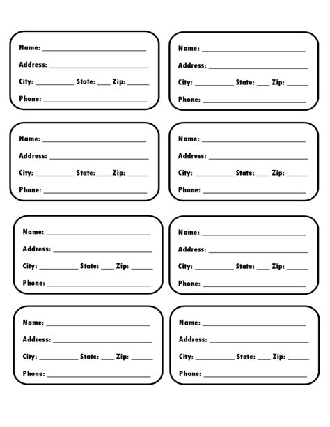 Template Of Luggage Tag Free Download