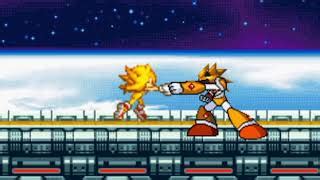 Mecha Sonic Vs Sonic Sprite Animation Doovi