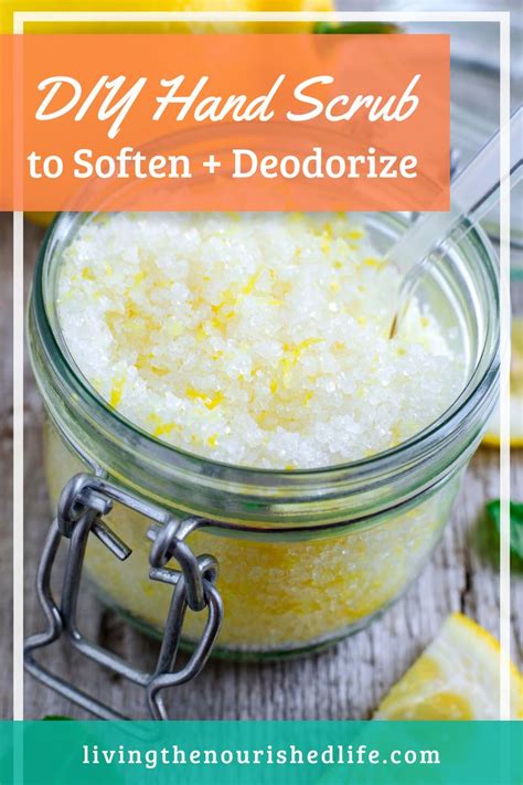 Diy Hand Scrub For Soft Clean Hands The Nourished Life Hand Scrub Diy Hand Scrub Hand