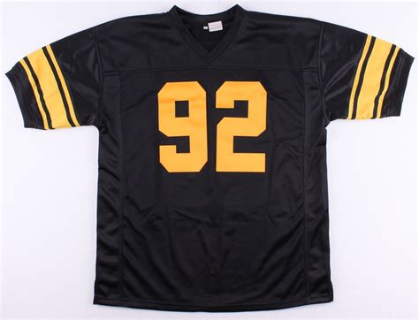 James Harrison Signed Steelers Throwback Jersey (TSE COA) | Pristine ...