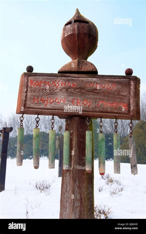 Battle Of Mohacs 1526 Memorial Park In The Snow Hungary Stock