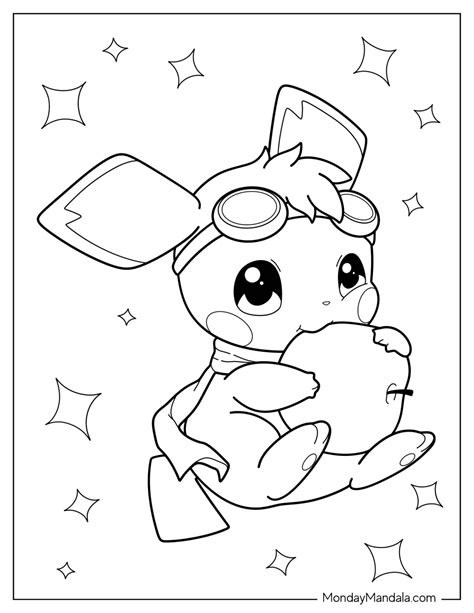 20 Pichu Coloring Pages Free Pdf Printables