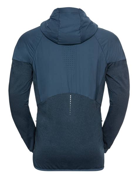 Odlo Jacket Run Easy S Thermic Blue Wing Teal Giacche Trail Running