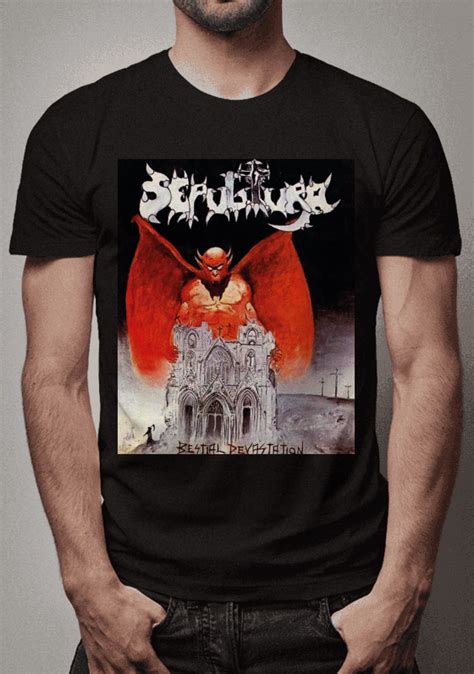 T Shirt Estonada Sepultura Bestial Devastation Em Lisergiamusicstore