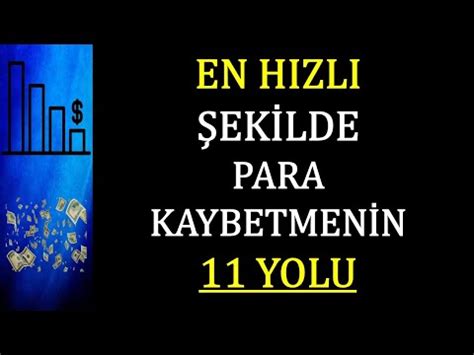 HIZLI PARA KAYBETMENİN 11 YOLU Forex Kriptopara Borsa YouTube