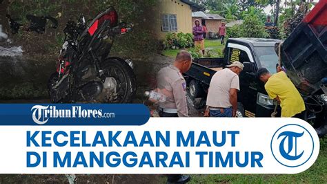 Diduga Lalai Pengemudi Mobil Pikap Tabrak Pengendara Sepeda Motor Di