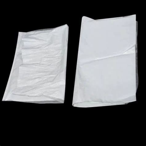 Rectangular White Hdpe Woven Jumbo Bag Storage Capacity Kg X