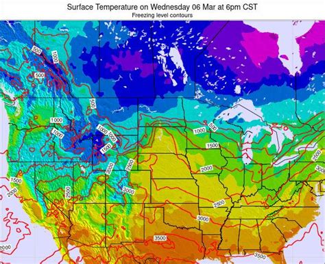 South Dakota Surface Temperature On Monday Mar At Am Cdt