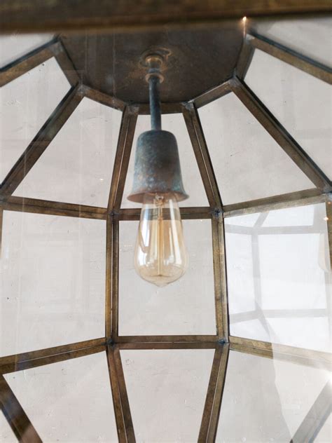 Large Aged Brass Lantern Piet Jonker