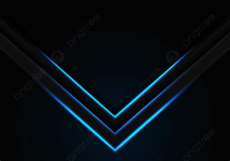 Abstract Blue Arrow Light Shadow Direction On Blank Space Design Modern