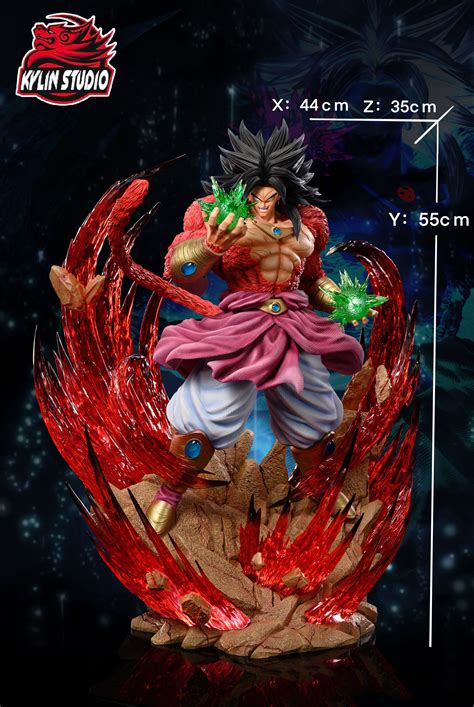 Scale Super Saiyan Broly With Led Dragon Ball Resin Statue