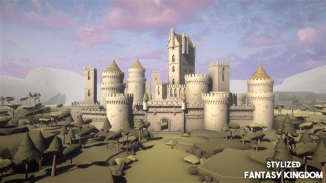 Medieval Castle Pack Stylized Low Poly