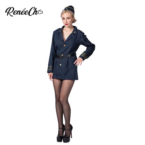 Halloween Costume For Women Sexy Fly Girl Military Costume Flight