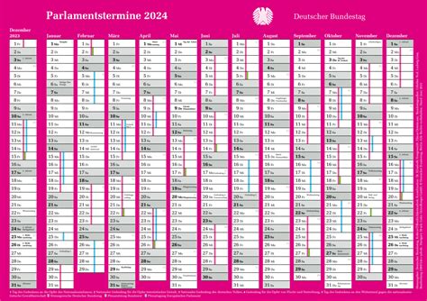 Bundestag Kalender 2024 Hulda Laurice