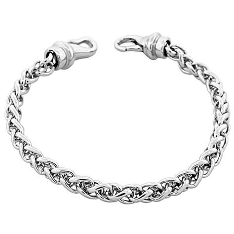 Edforce Stainless Steel Silver Tone Mens Classic Link Cuban Chain