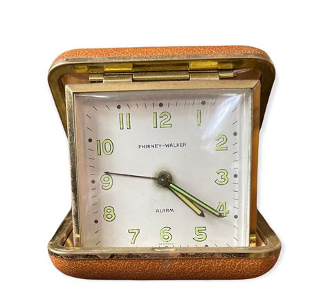 Vintage Phinney Walker Travel Alarm Clock Made In Germany