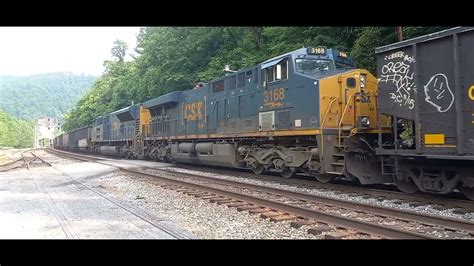 Two Coal Trains In Thurmond West Virginia Youtube