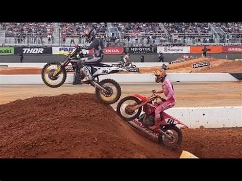 Ken Roczen Vs Jett Lawrence Smx Rd Youtube