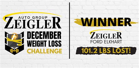 Zeigler Ford of Elkhart Wins the December Weight Loss Challenge with Over 100 Pounds Lost ...