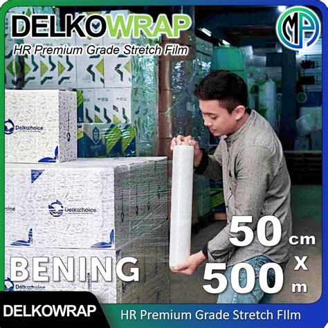 Jual Plastik Wrapping Barang Stretch Film 50cm X 500meter Bening