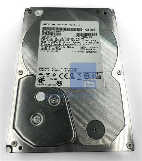 HDS721010CLA630 - Hitachi 1TB SATA HDD LFF 7K-RPM | Inside Systems A/S