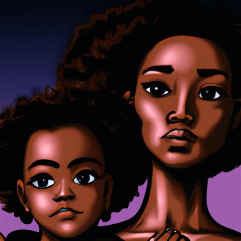 Melanin Mother And Daughter Graphic · Creative Fabrica