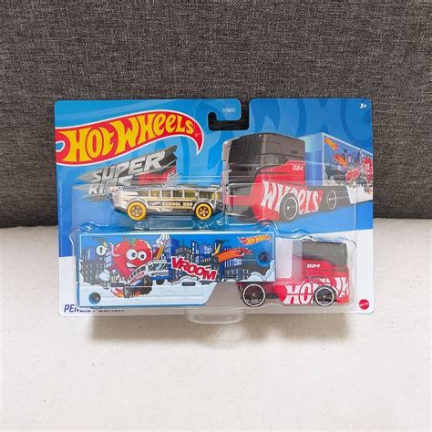 Hot Wheels 風火輪 Super Rigs Pencil pusher 運輸車 文具車 大卡車 蝦皮購物