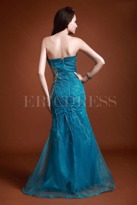 Pretty Mermaid Strapless Floor Length Empire Lubas Evening Dress