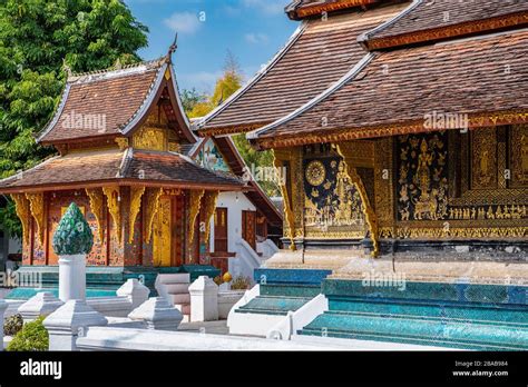 Buddhist Temple Wat Xieng Thong In Luang Prabang Laos Stock Photo Alamy